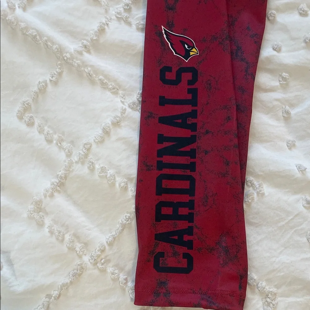 NFL Arizona Cardinals football Leggings in Red and Black nwt